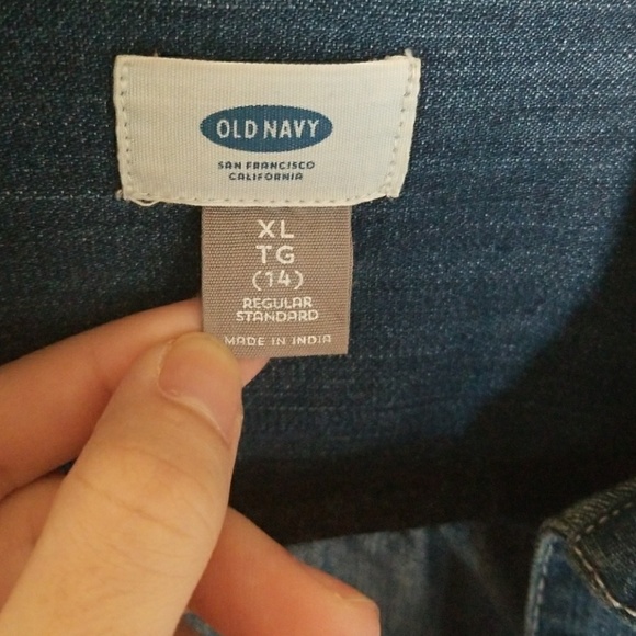 Women's Old Navy jean dress/overcoat, size XL - Picture 2 of 3